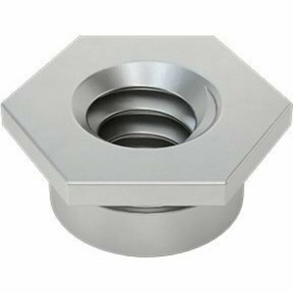 Bsc Preferred Flush-Mount Press-Fit Nut for Sheet Metal 6-32 Thread Size for 0.125 Minimum Panel Thickness, 25PK 94674A515